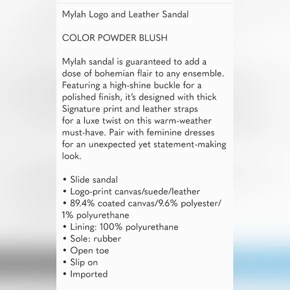 Michael Kors Blush Pink Mylah MK Signature Print Slide Sandals NEW SZ 6.5 - Picture 2 of 14